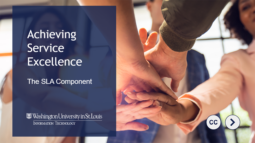 achieving service excellence - the SLA component
