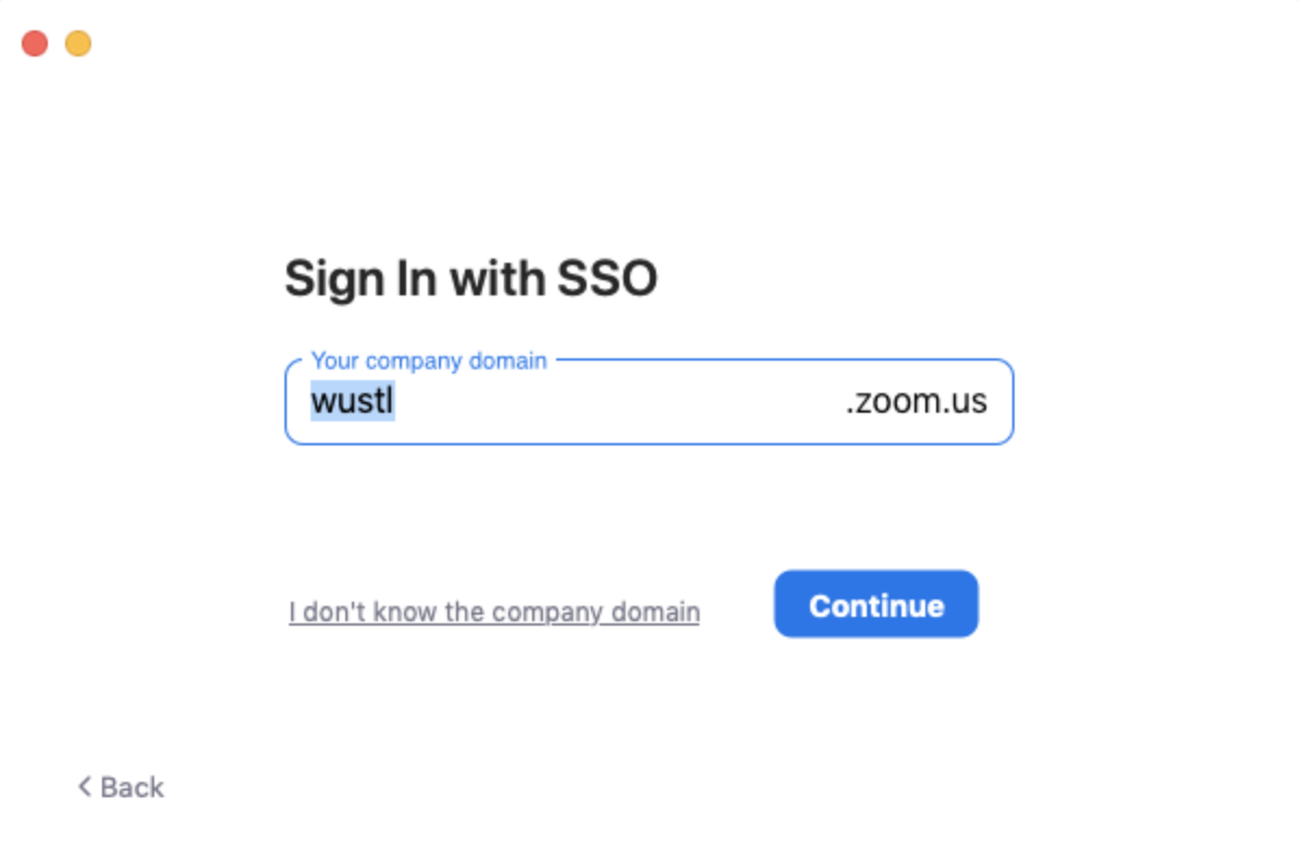 Zoom WUSTL Information Technology