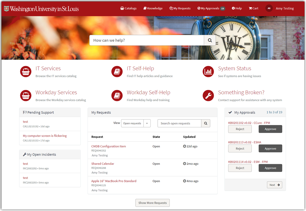 December 11: ServiceNow (wustl.service-now.com) Portal Update ...