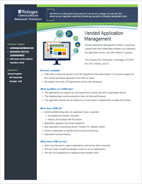 Vended Application Management example