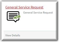 The General Service Request catalog item in ServiceNow